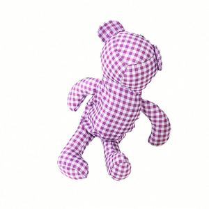 Design Wholesale Checkered Waterproof Fabric Bear Shopping <b>Foldable</b> Storage Tote <b>Bag</b> - Product Image 5