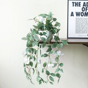 Plante artificielle suspendue Yi Heng, plante grimpante en cascade, fleur artificielle en pot, décoration murale intérieure pour salon et salle à manger - Product Image 4