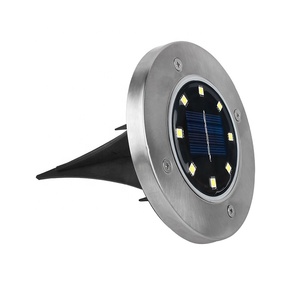 8 Luci Solari <span class=keywords><strong>da</strong></span> <span class=keywords><strong>Giardino</strong></span> a LED Impermeabili <span class=keywords><strong>da</strong></span> Esterno, Luci Interrate per Paesaggio, Vialetto, <span class=keywords><strong>Giardino</strong></span> e Sentiero - Product Image 1