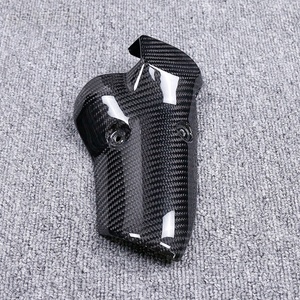 Couvercle de protection de silencieux en fibre de carbone sèche 3K, pour BMW R1300GS 2023+, bouclier thermique pour silencieux d'échappement de moto, finition brillante et mate, carbone Tri - Product Image 5