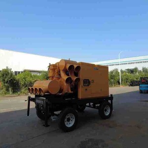 Pompe mobile de lutte contre les inondations, moteur diesel, tête d'aspiration de 7 m, centrifugeuse, transport des eaux usées, secours d'urgence - Product Image 3
