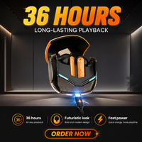 Écouteurs intra-auriculaires sans fil TWS Brightblue Factory S45 à faible latence, suppression active du bruit (ANC), modèle privé transfrontalier pour le gaming, IPX5