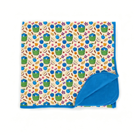 Couverture en Fibre de Bambou à Motif Pomme Personnalisé, Couverture Douce et Écologique pour Enfants, Couleur/Logo/Taille Personnalisés pour Sieste/Poussette