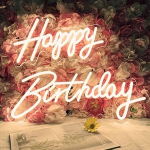 Fabricant d'enseigne au néon personnalisée Logo Led Happy Birthday Better Together Bolt Neon Sign - Product Image 1