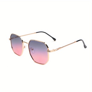 Z110 Fashion Geometric <b>Frame</b> Men's Trendy Eyewear 1 Pair of Mens Metal Punk Sunglasses - Product Image 5