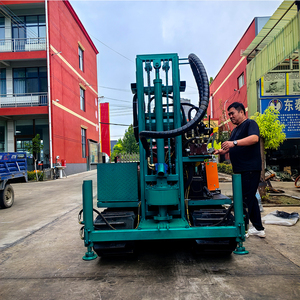 핫 세일 100m 150 미터 깊은 완전 자동 유압 장비 물 우물 드릴 기계 25hp 크롤러 장착 로타리 시추공 드릴 - Product Image 6