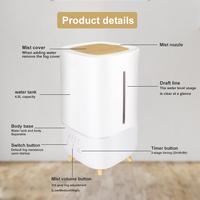 Fabricant d'humidificateurs électriques brumisateur brumisateur vente en gros bureau en bois humidificateur d'air à ultrasons pour diffuseur de chambre