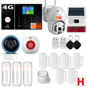 TY-108 Tuya Smart WIFI 2G/4G GSM Home Security <strong>Alarm</strong> <strong>System</strong> Burglar Kit Wireless <strong>Wired</strong> With Google Alexa Camera House Protection - Product Image 1