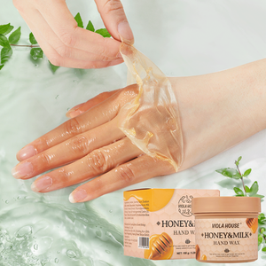 VIOLA HOUSE Masque exfoliant hydratant pour les <span class=keywords><strong>mains</strong></span> au lait et au miel, soin blanchissant et adoucissant pour les <span class=keywords><strong>mains</strong></span> <span class=keywords><strong>sèches</strong></span> et rugueuses - Product Image 2
