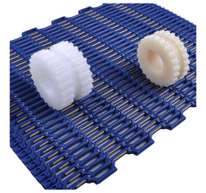 Courroie modulaire en plastique Bibo M0885, grille plate Micropitch 8mm, courroie de convoyeur en POM Acetal pour système de convoyage alimentaire - Product Image 1