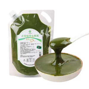 Pâte à tartiner verte aux pistaches pour les boulangeries Sauce onctueuse à saveur de pistache 80% riche 1kg Durée de conservation de 360 jours dans un emballage en sac - Product Image 1