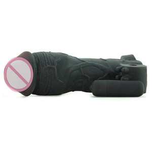 Extensores negros de silicona para pene, Juguetes sexuales para hombres, dispositivo de masturbación, agrandamiento de pene - Product Image 3