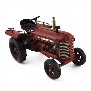 Modellino Vintage di Trattore in Metallo, Ornamenti Creativi per Arredamento Casa, Decorazioni per Negozi, Librerie, Internet Café, Modellino Auto <span class=keywords><strong>d</strong></span>'<span class=keywords><strong>Epoca</strong></span> - Product Image 1