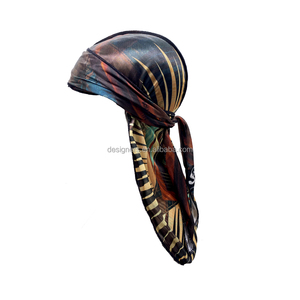 <span class=keywords><strong>Turbante</strong></span> Personalizado de Satén Sedoso Brillante con Logotipo Personalizado, Durag Personalizado para Hombres y Mujeres - Product Image 5