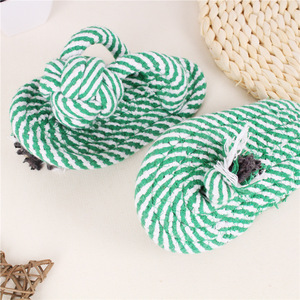 Pantuflas para Mascotas, Perros y Gatos, a Rayas, Resistentes a Mordeduras, Juguete para Masticar y Limpiar los Dientes - Product Image 3