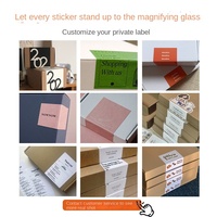 Étiquette en papier adhésif spécial personnalisé logo autocollant étanche marque QR Code machine volante boîte autocollant d'étanchéité pour cadeau