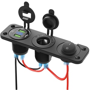 <span class=keywords><strong>Presa</strong></span> accendisigari per barca marina <span class=keywords><strong>12</strong></span> V 3 in 1 impermeabile per auto Dual QC3.0 pannello di uscita USB <span class=keywords><strong>12</strong></span> <span class=keywords><strong>Volt</strong></span> <span class=keywords><strong>presa</strong></span> di alimentazione per camper Display a LED - Product Image 1