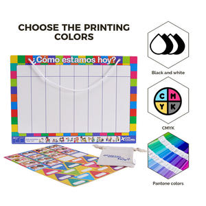 Scheda di registrazione dell'umore quotidiano per bambini in età prescolare personalizzabile libro silenzioso educativo che appende chip magnetici fatti di carta fantasia - Product Image 4