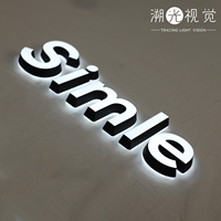 Letras Luminosas Acrílicas Multicolores Personalizadas de 1x1 Pulgada para Publicidad, Carteleras, Fondos de Pared, Logotipos, Letreros de Tiendas
