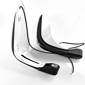 Protectores de Manillar para Motocicleta Qiangye con Señales de Giro LED, Color Negro Plateado, Protección de Seguridad para Accesorios de Manillar, Talla 8 - Product Image 4