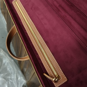 Bolsas de transporte de <span class=keywords><strong>flauta</strong></span> de cuero genuino personalizadas profundas con almacenamiento de terciopelo para reproductores de instrumentos de música bolsa de instrumentos de música - Product Image 5