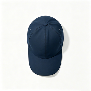 Gorra Deportiva de Béisbol de Secado Rápido de 6 Paneles, 100% Poliéster, Unisex, Color Azul Marino, Cierre con Cordón Ajustable, Ligera, Venta al Por Mayor - Product Image 6