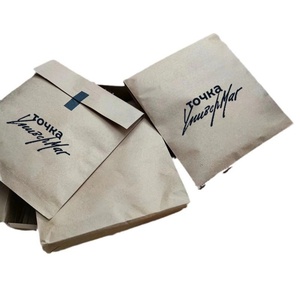 Wholesale Recyclable Die Cut Folder White Kraft Paper Bag Custom T-Shirt Clothing Packaging Bag With Logo - Product Image 2