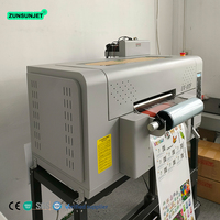 Zunsunjet Nouveau Produit Fournisseur D'or A3 Machine A Impression Uv Dtf Machine Rouleau Imprimante Pour Logo Autocollant