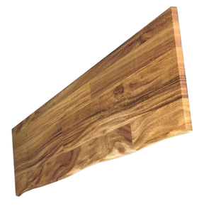 Plan de travail en bois d'acacia à bords carrés, motif de grain unique, design moderne, surface solide, écologique, pour cuisine et hôtel - Product Image 1