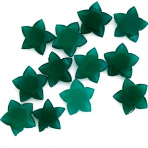 HARI OM CREATIONS, Piedra Preciosa de Ónix Verde Tallada a Mano con Certificación IGI, Forma de Estrella de 15 mm, Piedra Natural Suelta para Joyería - Product Image 1