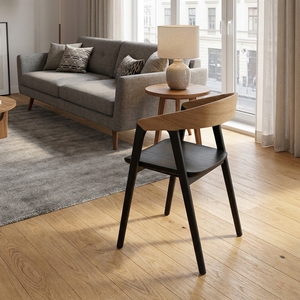 Silla de Comedor Moderna Retro con Estructura de Madera Maciza, Cómoda para Cocina, Restaurante, Muebles de Interior - Product Image 3