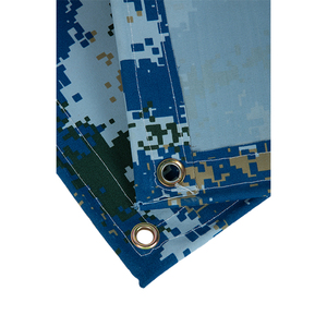 Litong gros tissu de toile imperméable <span class=keywords><strong>peinture</strong></span> bleu camouflage bâche de toile de silicium organique - Product Image 4