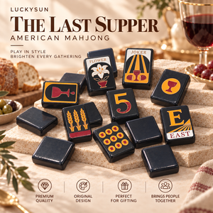 Fichas de Mahjong Americanas Modernas de Lujo, Acrílicas Grabadas, Acabado Liso, Portátiles, Resistentes al Agua, Duraderas, para Entretenimiento - Product Image 1