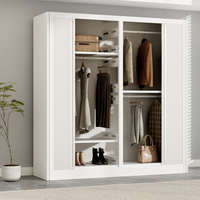Armoire simple pour la maison avec porte, armoire anti-UV et anti-humidité, grande capacité, gain de place