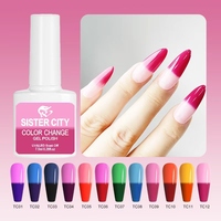 Vernis à ongles UV thermochromes de créateur, non toxique et écologique, en flacon, pour salons de manucure professionnels, fabriqué en Chine