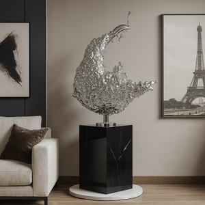 JingYue Sculpture de décoration abstraite imprimée en 3D personnalisée Artisanat en résine fait à la main pour le salon Hôtel Villa <span class=keywords><strong>Club</strong></span> Décor - Product Image 1