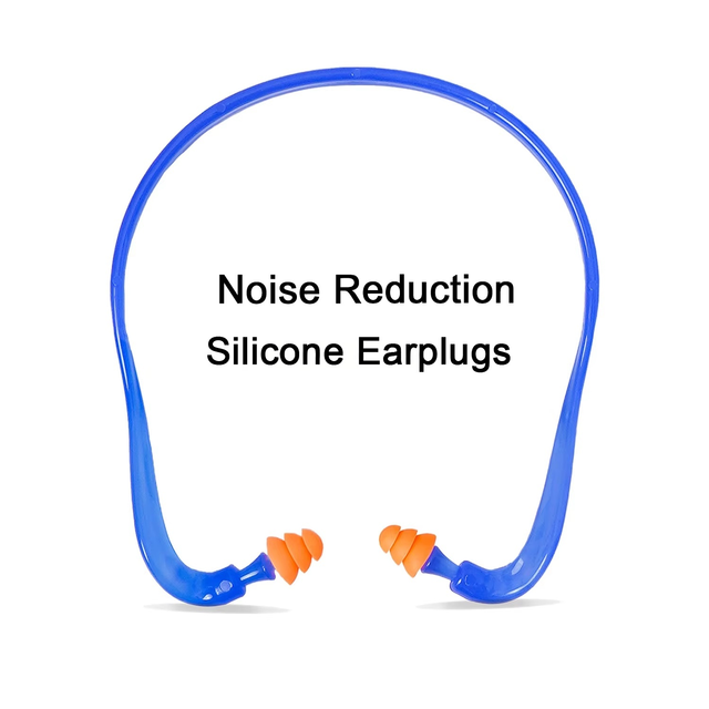 Industrial Modern Silicone Wired Reusable Earplugs Sleepable Waterproof CE Certified Eco-Friendly Noise Reduction Sound