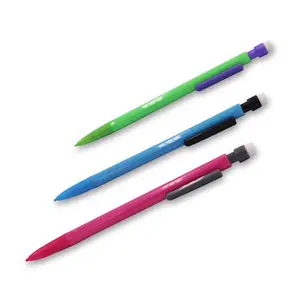 书写文具橡皮擦铅笔定制标志0.5毫米0.7毫米塑料伸缩自动铅笔
