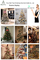 Venta al por mayor de adornos de bolas colgantes mate de Navidad de PVC personalizados chapado UV y gráfico con lentejuelas para la decoración del hogar