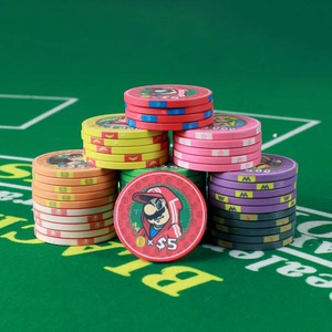 Tùy chỉnh in mô hình Super Mario gốm Poker Chip set mẫu miễn phí sòng bạc theo chủ đề chip cờ Bạc Trò chơi thẻ - Product Image 3
