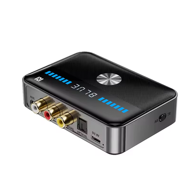 For 6.0 Audio Adapter NFC Wireless Receiver Transmitter Coaxial Optical DAC Converter HiFi Music Player TV Car Speaker