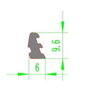 Guarnizioni in EPDM e Profili in Alluminio a U/H, Strisce Impermeabili per Pareti Vetrate e Vetri di Finestre, Guarnizioni in Gomma per Vetrate - Product Image 4