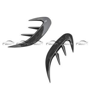 New Dry Carbon Rear Bumper Rocker Winglet Side Skirts <b>Splitters</b> for Mercedes Benz W118 C118 CLA45 CLA35 Auto Tuning - Product Image 6