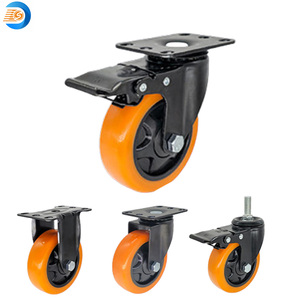 ล้อหมุนได้ล้อลากแบบล็อคได้ลูกปืนรับน้ำหนักได้360องศาสำหรับรถเข็นสินค้า - Product Image 1