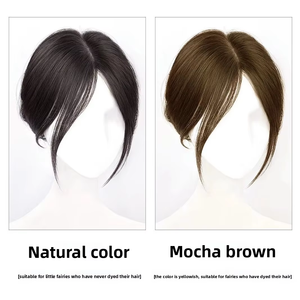 <span class=keywords><strong>Flequillo</strong></span> Francés 3D <span class=keywords><strong>de</strong></span> Cabello Remy para Mujer, <span class=keywords><strong>Flequillo</strong></span> <span class=keywords><strong>Natural</strong></span> para la Frente, Suplemento Superior para Dar Volumen, <span class=keywords><strong>Flequillo</strong></span> Recto, Solo en Color Oscuro - Product Image 5