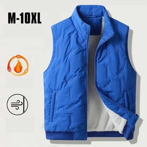 Chaleco de invierno para hombre, chaqueta sin mangas, chaleco grueso y cálido, ropa de trabajo, Tops, chaleco Cargo, rompevientos, moda, talla grande - Product Image 2