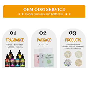 OEM ODM çevre dostu kedi kumu özelleştirilmiş tozsuz yıkanabilir gıda sınıfı biyobozunur 6L 7L evcil kedi çöp lavanta lezzet - Product Image 5