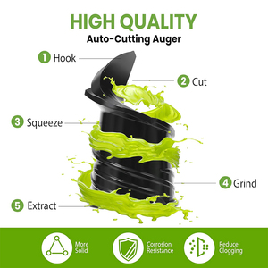 Hız 90RPM düşük gürültü sebze ve meyve elektrik yavaş sıkacağı - Product Image 5