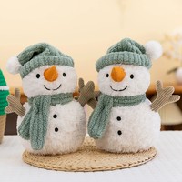 Mainan Boneka Natal Grosir dalam Jumlah Besar, Mainan Promosi Bermerek, Mainan Isi Kapas PP, Boneka Salju Natal, Pabrik OEM ODM