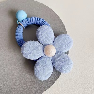 Nuevas diademas para el cabello de estilo otoñal para niñas, bandas elásticas que no dañan el cabello, diademas de tela con flores para niñas, moños para el cabello, coletas. - Product Image 3